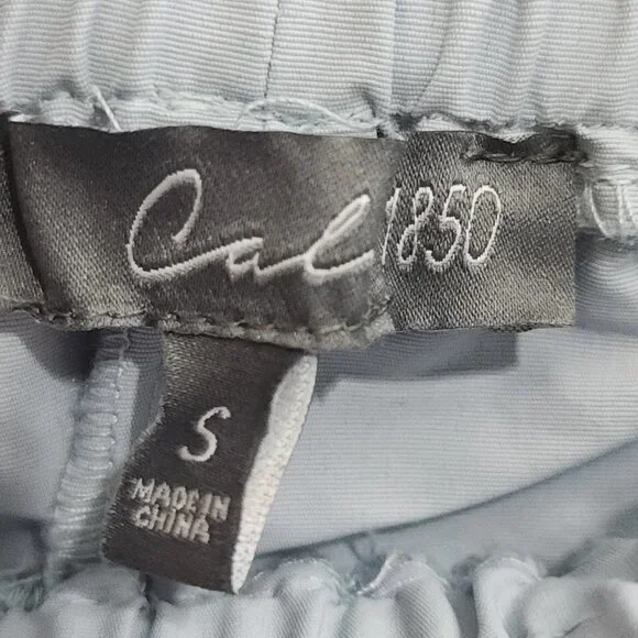 Cali 1850 Baby Blue Y2K Style Shorty Short Track Shorts Size Small - Picture 9 of 10